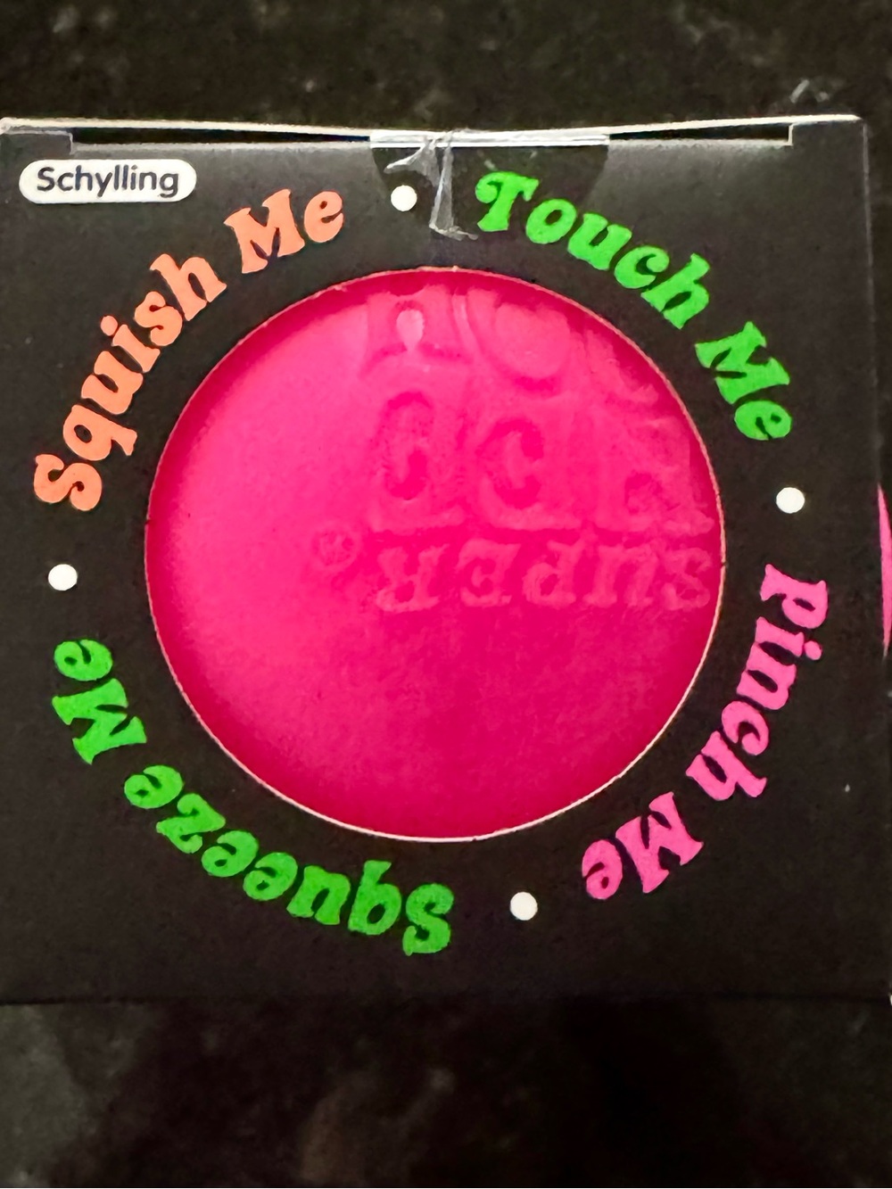 Super NeeDoh Groovy Glob Stress Ball - Hot Pink Jumbo Sized